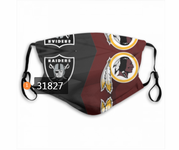 NFL Washington Redskins 1262020 Dust mask with filter->nfl dust mask->Sports Accessory